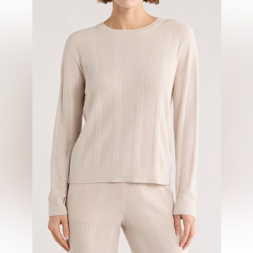Barefoot Dreams Cozychic Ultra Lite Lounge Top In Chai Size 1x Nwt